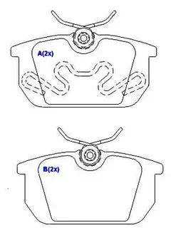 Pastilha de freio 1001